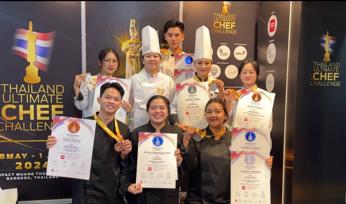 นักศึกษา มฟล. คว้ารางวัลการแข่งขันทำอาหารระดับโลก Thailand Ultimate Chef Challenge 2024
